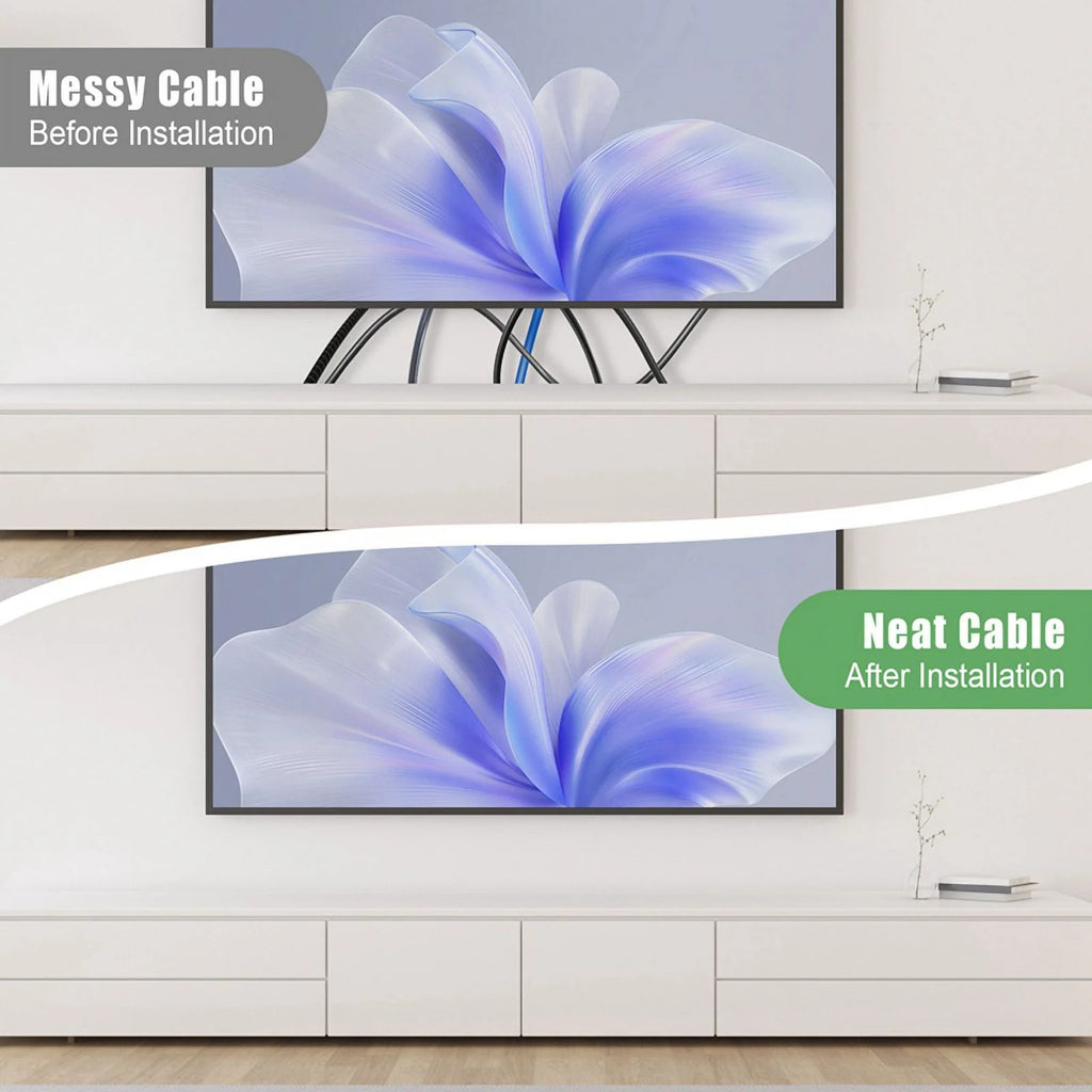 White Plastic In-Wall Cable Management Kit P89766