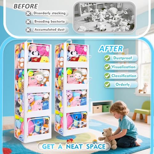 4-Tier Toy Bin for Plushies Storage Z4951