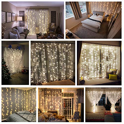300 LED Curtain String Light, Warm White C850728
