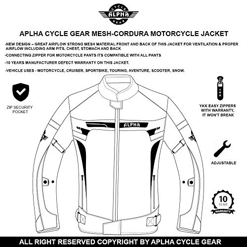 X-Large Red Motorcycle Jacket L1312