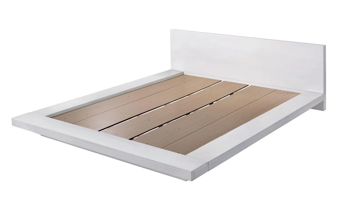 White Solid Wood King Bedroom Set 6pcs A7137