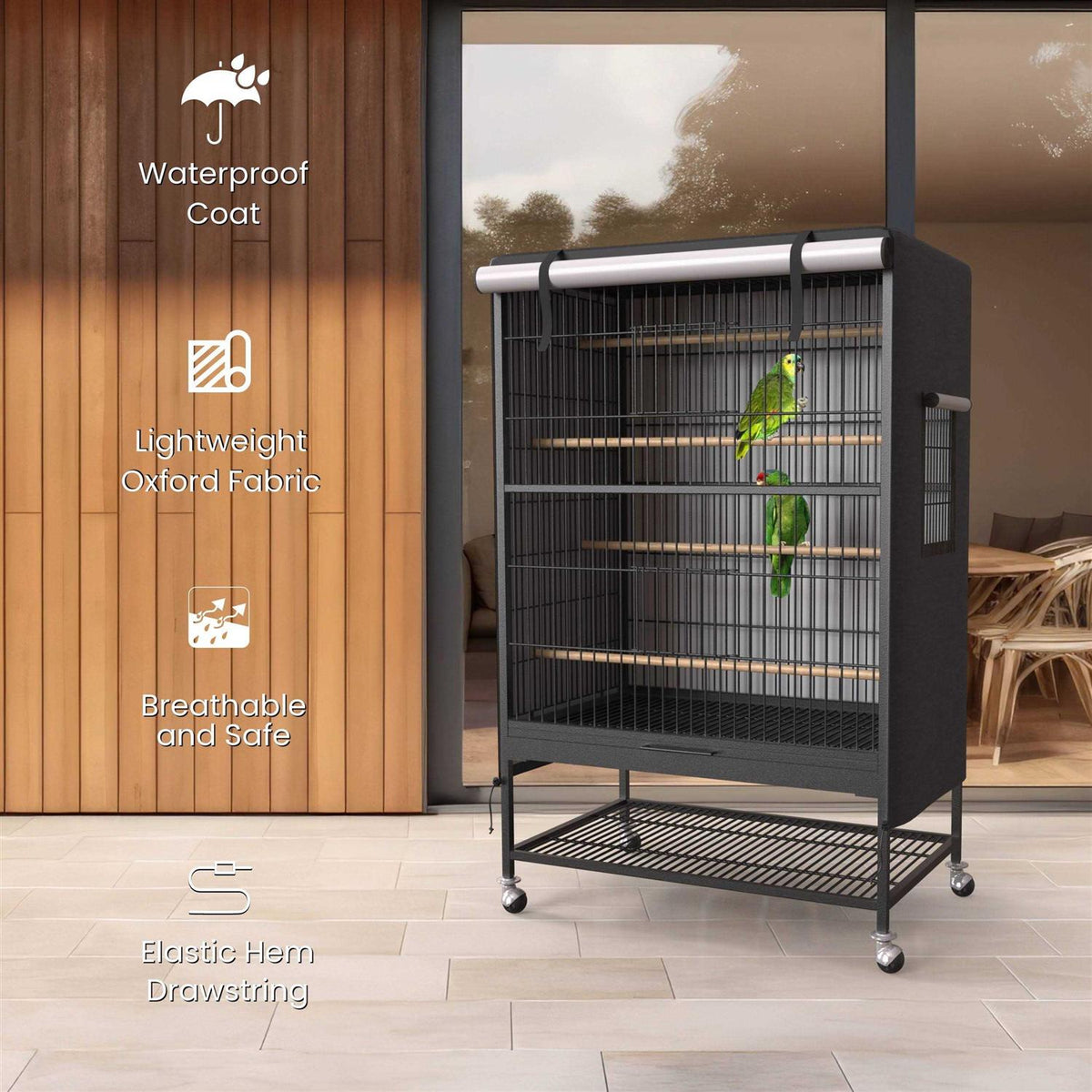 Blackout Bird Cage Cover F924