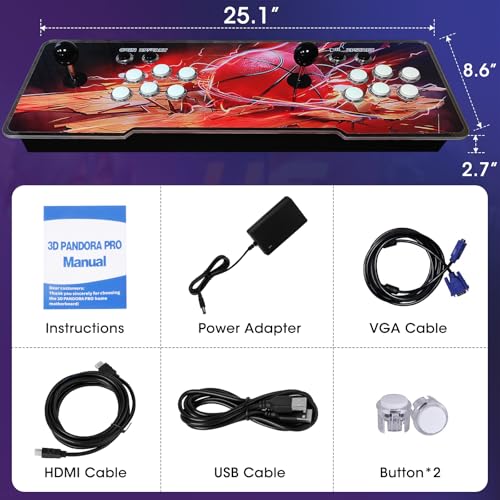 Arcade Game Console with Double Joystick M75896