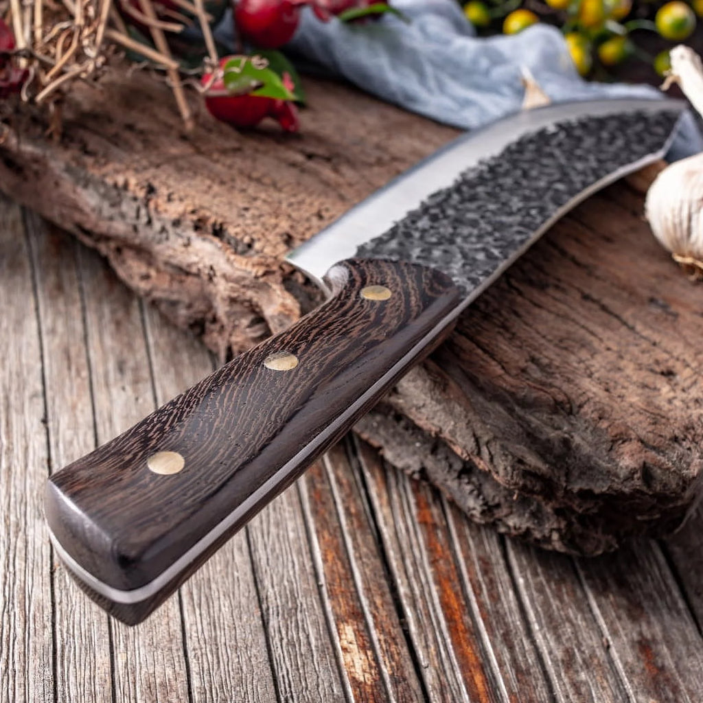 7 Inch Full Tang Forged High Carbon Steel Chef Knife with Sheath G916373