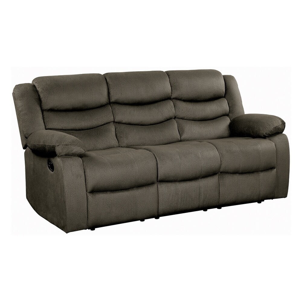 Brown Double Reclining Sofa P594