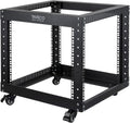 9U Open Frame Server Rack with Casters Black T310