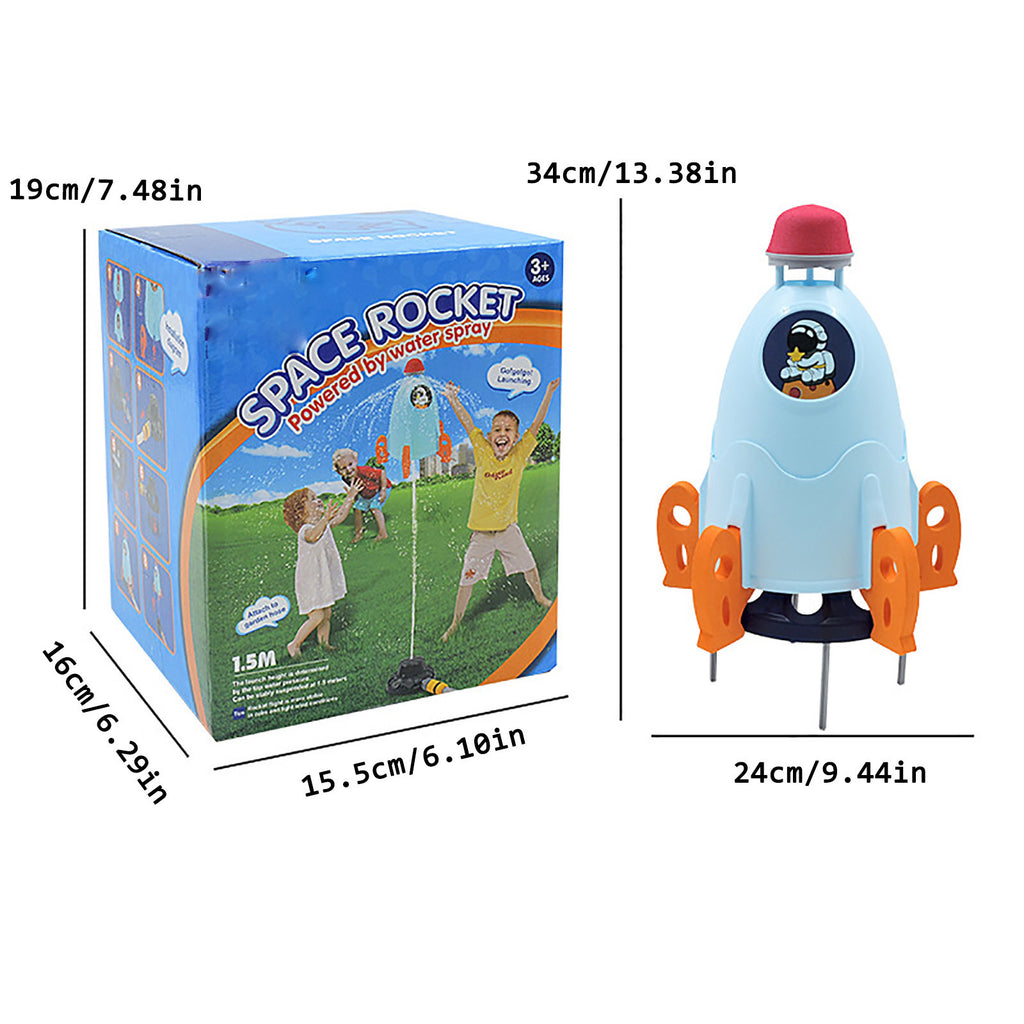 Musical Piano Carpet Space Rocket Sprinkler Water Spray Toy K22502