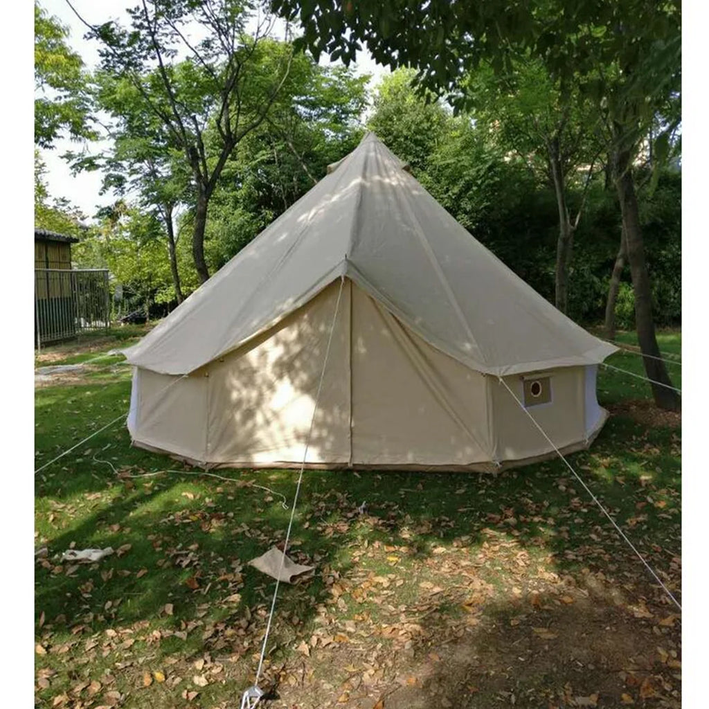 19.69ft Camping Bell Tent with Front Awning T83462