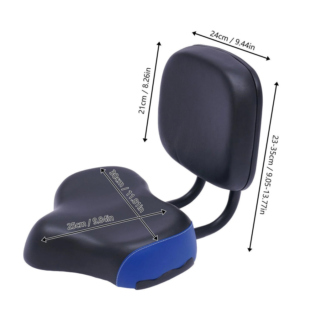Backrest Saddle Bike Seat with Soft Backrest H11865