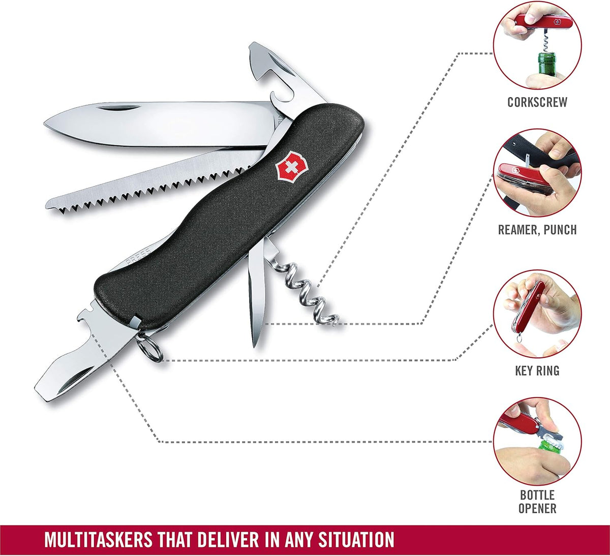 Black Swiss Army Knife W952346