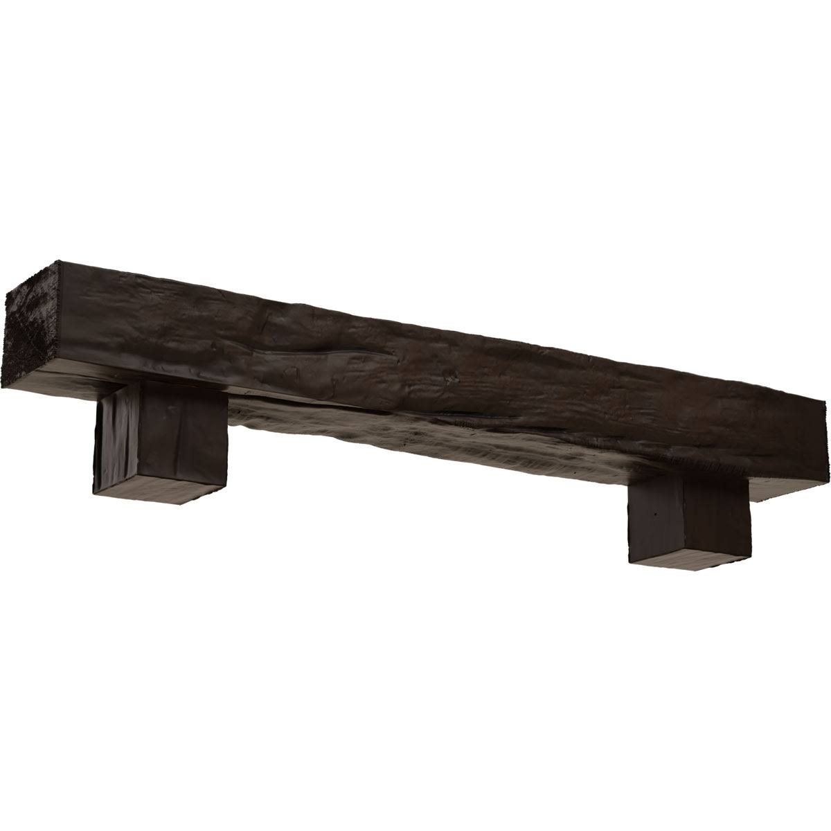 Natural Mahogany Faux Wood Fireplace Mantel Kit A264