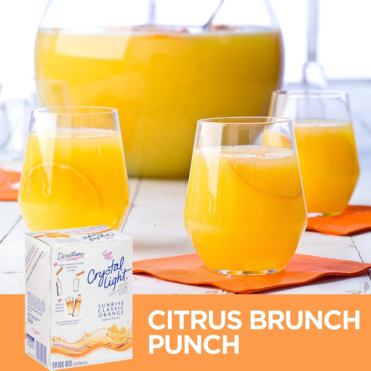 Sunrise Orange Naturally Flavored Powdered Drink Mix, 120 ct R901