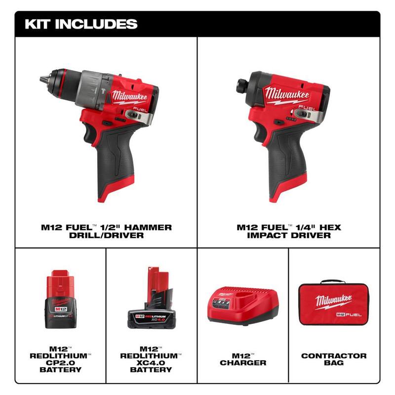 12-Volt Li-Ion Brushless Cordless Hammer Drill and Impact Driver Combo Kit (2-Tool) R215