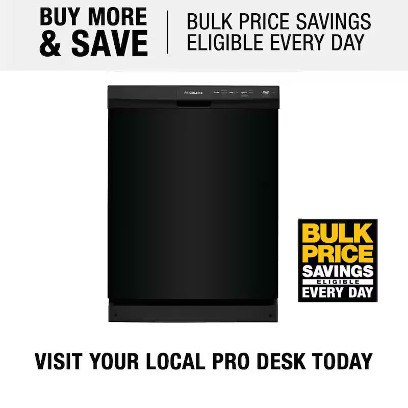 Black 24 In. Built-In Tall Tub Dishwasher with 3-Cycles O9903