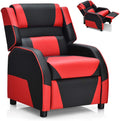Red Ergonomic Leather Recliner Chair for Children U434513