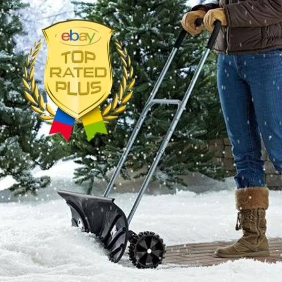 Rolling Snow Shovel with Wheels Y20886
