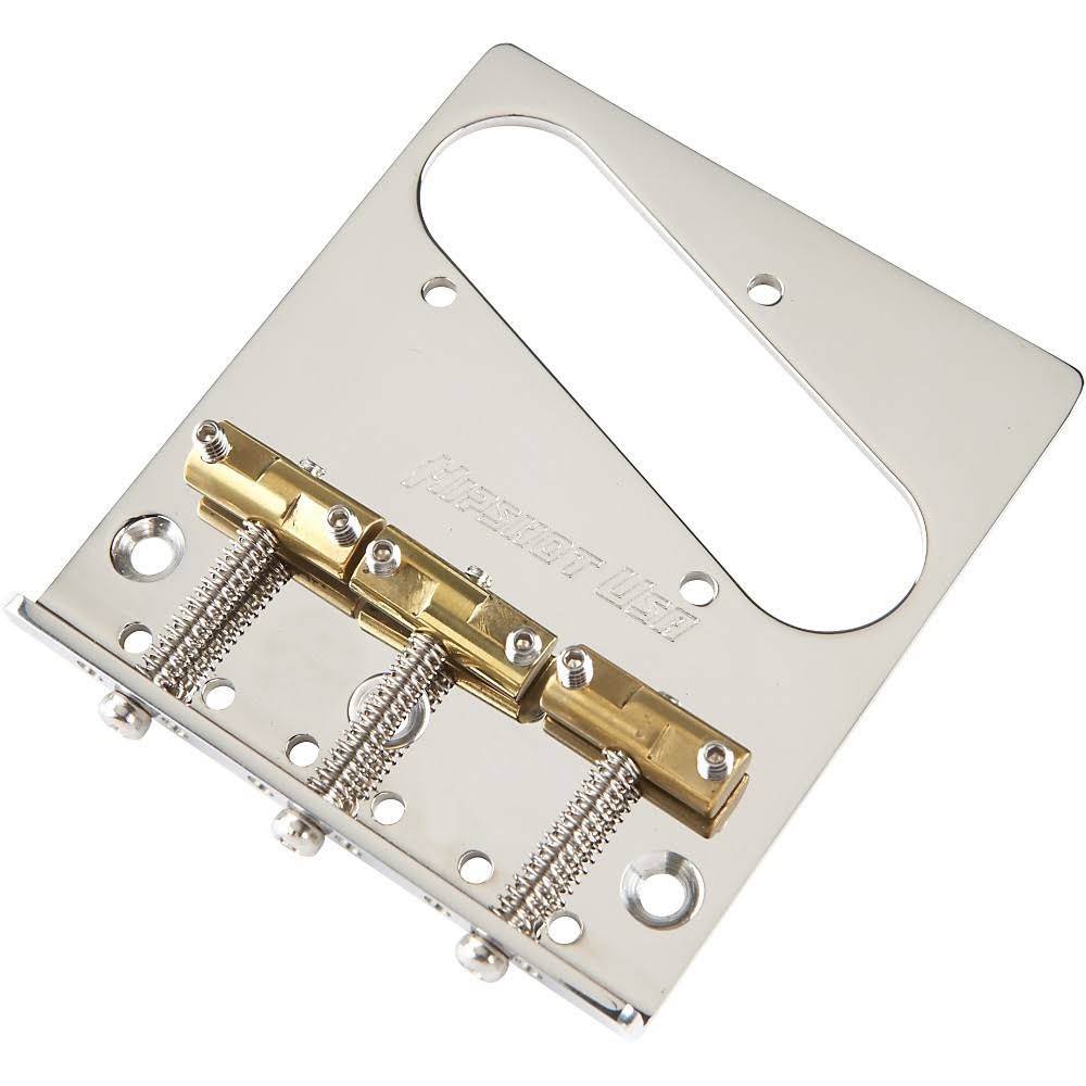 Chrome Stainless Steel Tele Bridge with Compensated Saddles I9278