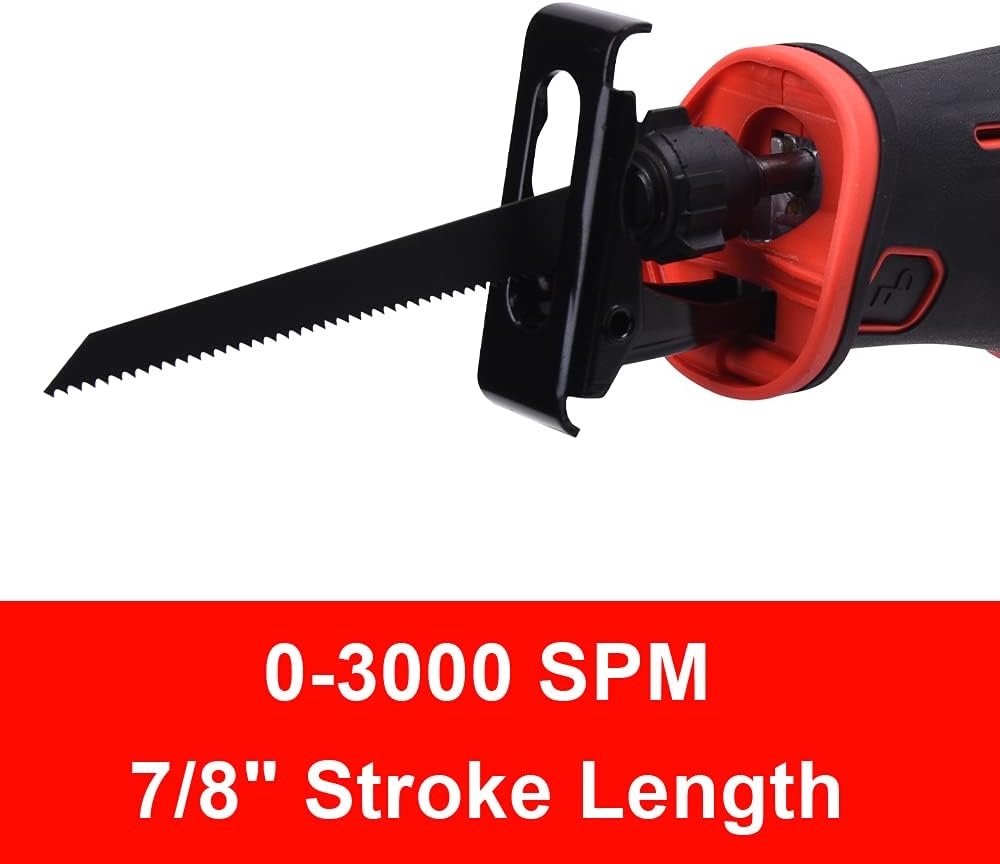 21V Cordless Reciprocating Saw with Battery and Charger X191