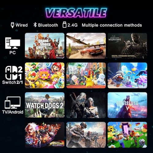 RGB Wireless Controller for Nintendo Switch and PC Y81685