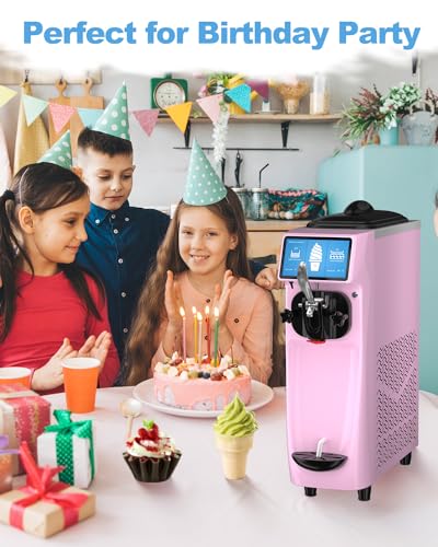 1050W Soft Serve Ice Cream Machine with 1.6 Gal Tank D437334