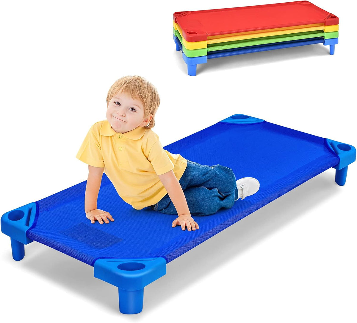 Stackable Kids Naptime Cot Rest Mat Pack of 4 Y45026