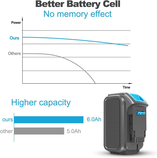 2 Pack 20V 6.0Ah Lithium ion Battery S7104