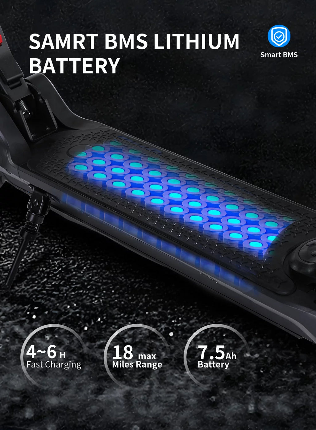 Electric Scooter with 350W Motor and 8.5 inch Honeycomb Tires S56038