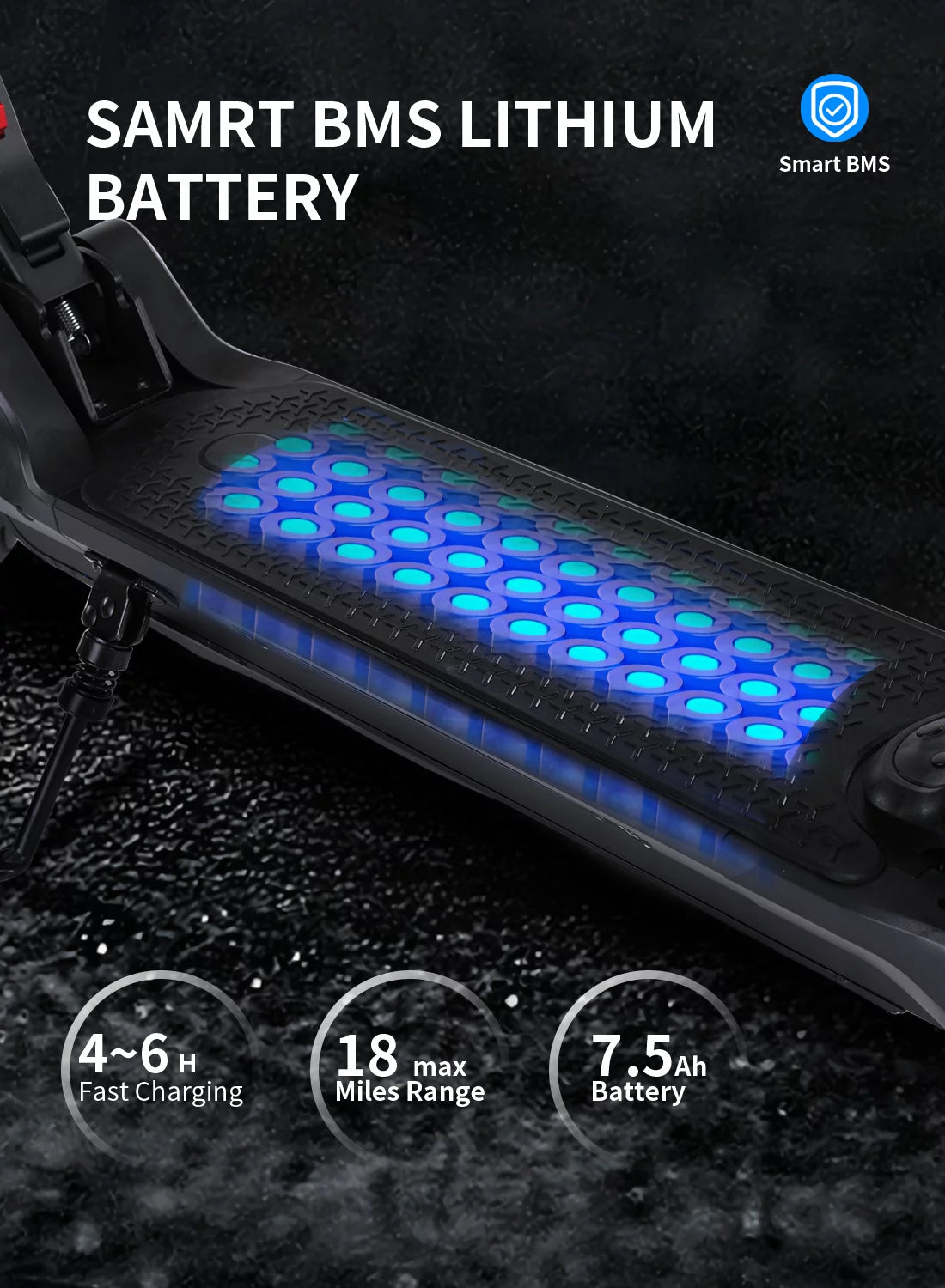 Electric Scooter with 350W Motor and 8.5 inch Honeycomb Tires S56038