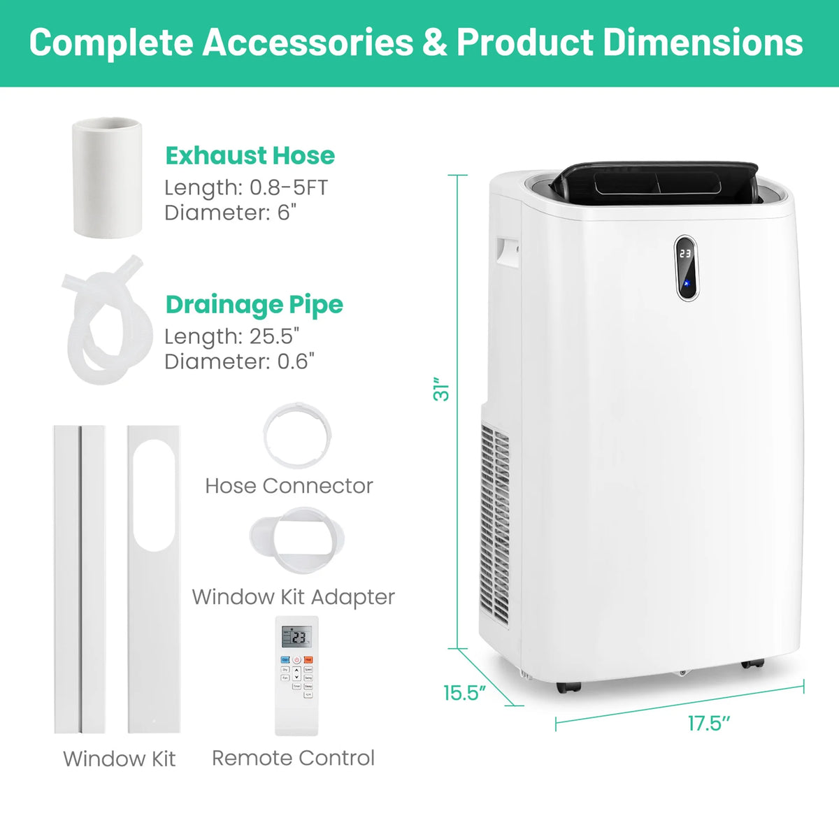 14000 BTU Portable Air Conditioner S79878