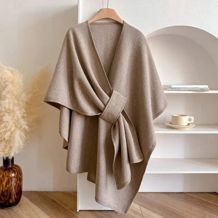 Solid Color Cape Shawl K36629
