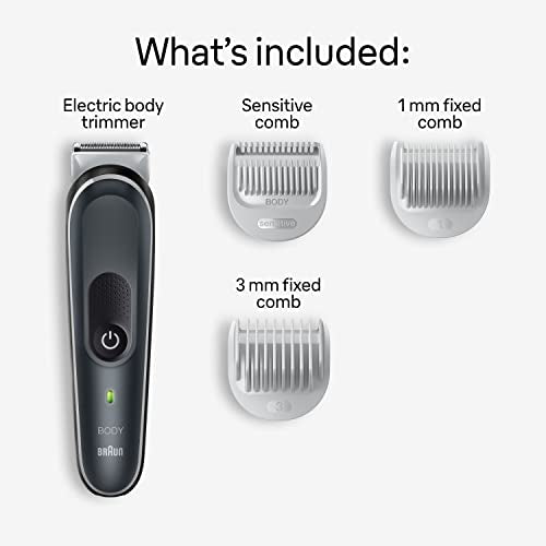 Body Groomer for Men, 2 Combs, Washable K31825
