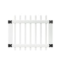 White Vinyl Picket Fence Gate O296