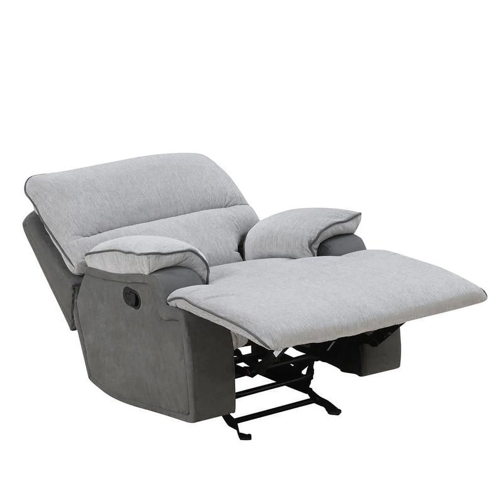 Light Gray Fabric Recliner Chair T8962