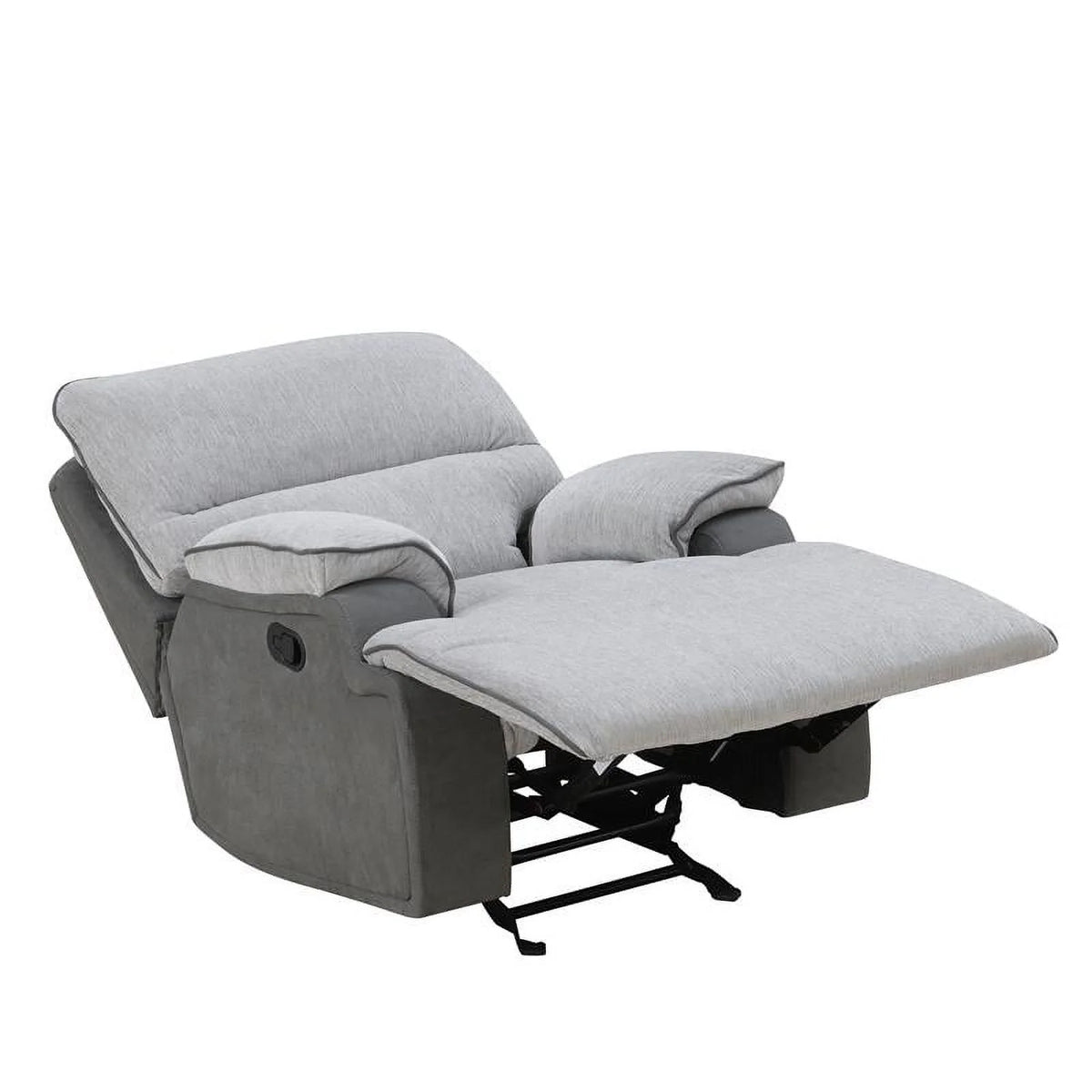 Light Gray Fabric Recliner Chair T8962