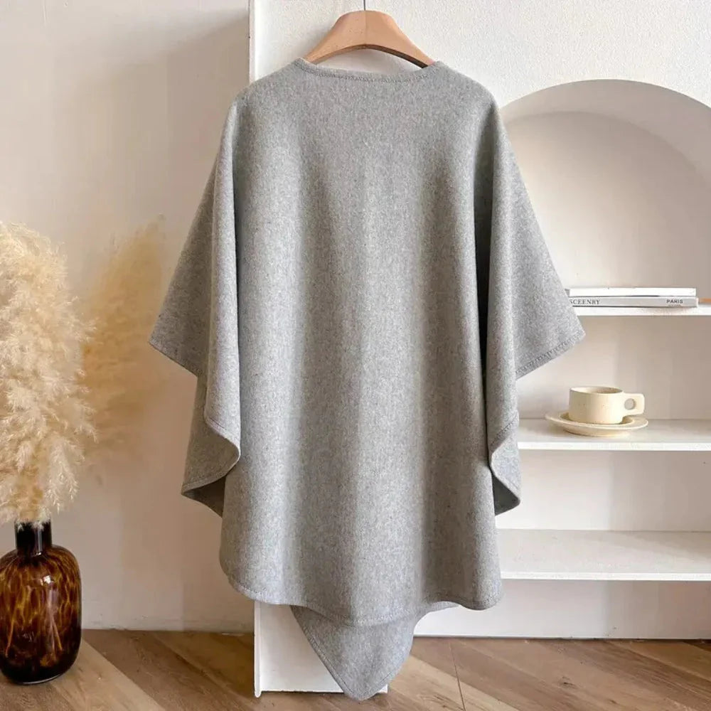 Solid Color Cape Shawl K36629