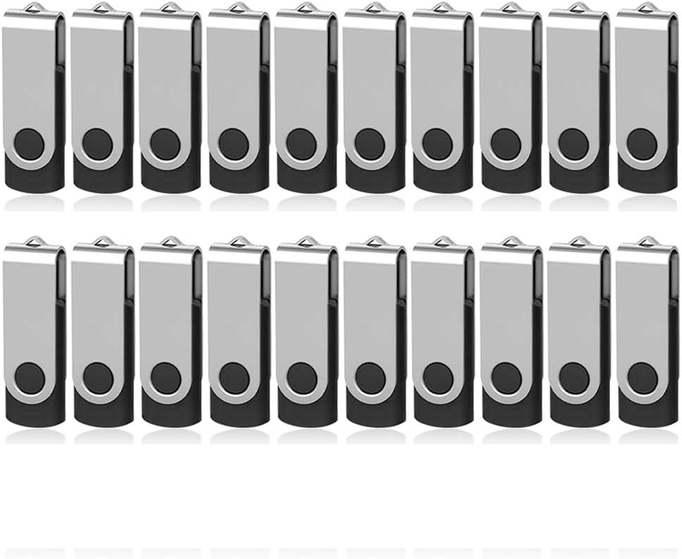4GB USB 2.0 Swivel Flash Drive 20 Pack G188850