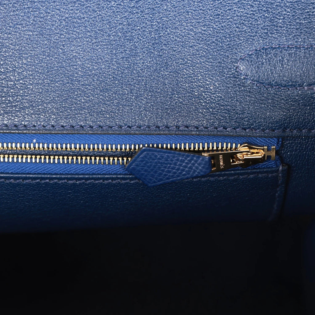 Bleu Saphir Epsom Leather Handbag Z6745