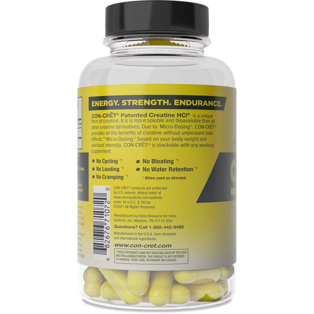 Creatine HCl Capsules 72 Ct I130