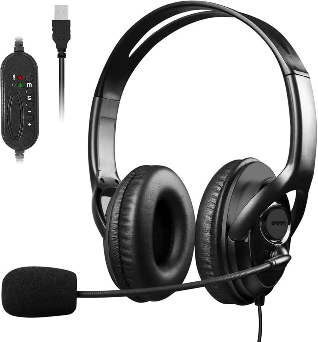 3.5mm Over-The-Head Headset with Microphone, Pack of 2 X588533