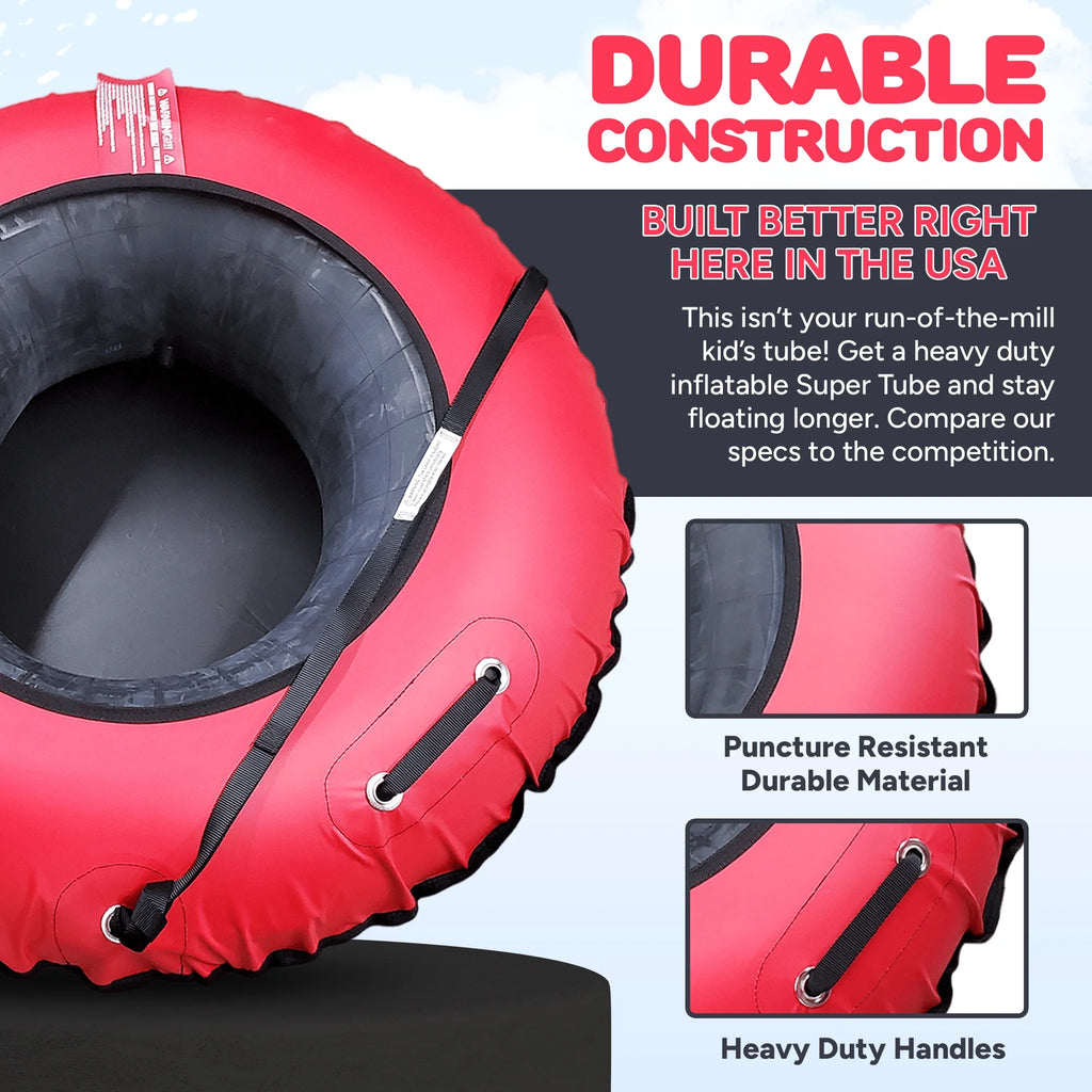 Red Heavy Duty Inflatable River Tube N748923