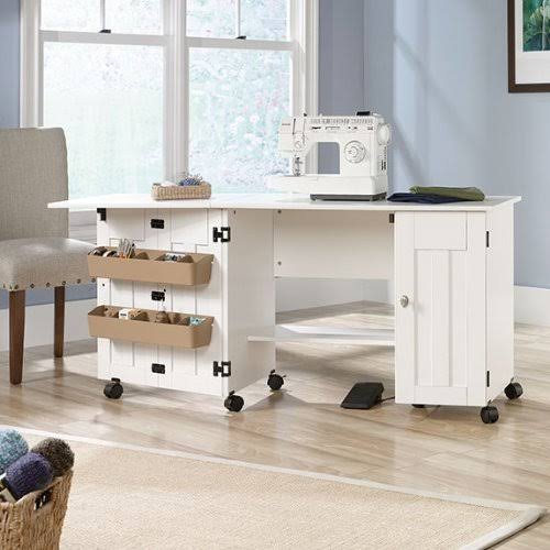 Soft White Sewing & Craft Cart T670661