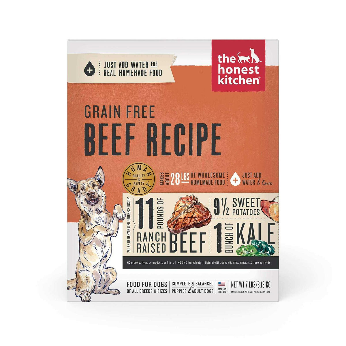 Dehydrated Grain Free Beef Dog Food L2448
