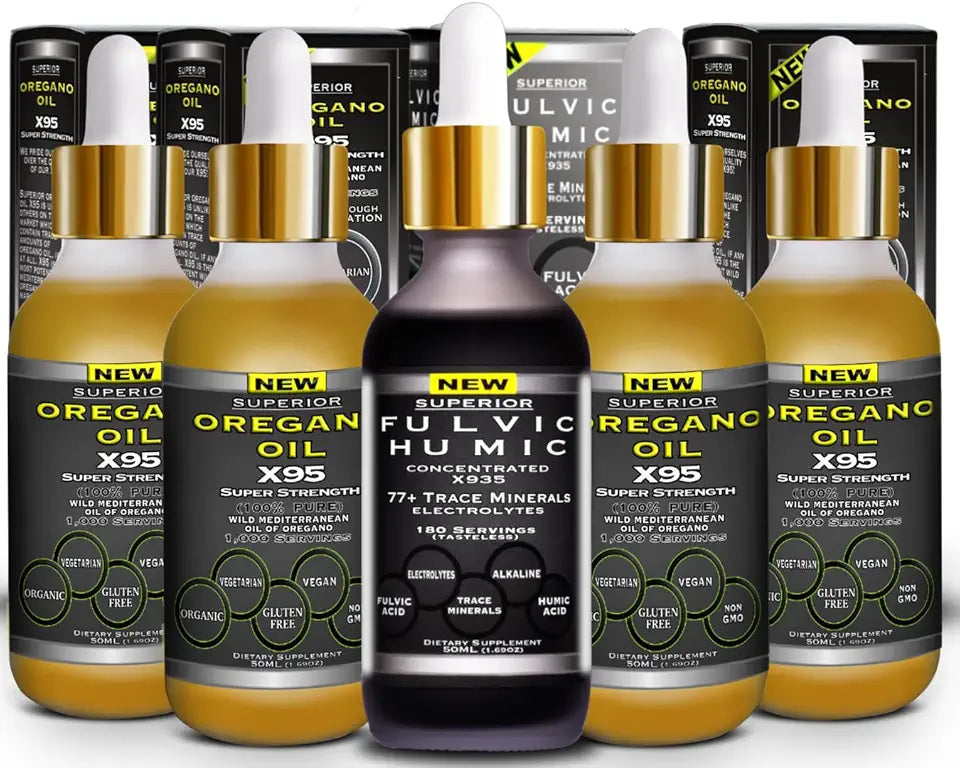 Fulvic Acid Humic Ionic Trace Mineral Drops with Electrolytes D35292