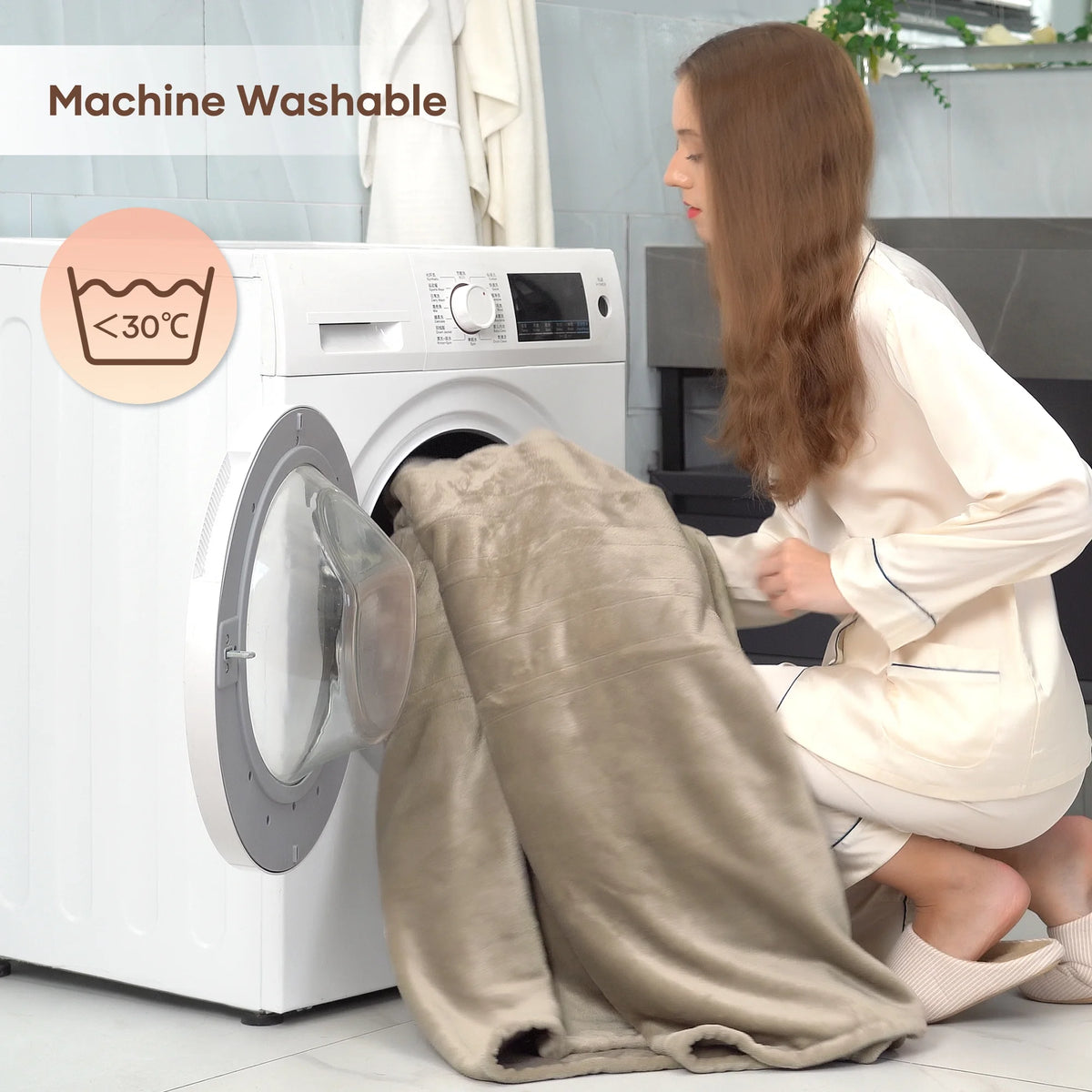 Electric Blanket Full Size Flannel Machine Washable H246