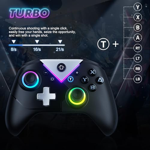 RGB Wireless Controller for Nintendo Switch and PC Y81685