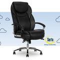 Black Bonded Leather Big & Tall Office Chair D26241
