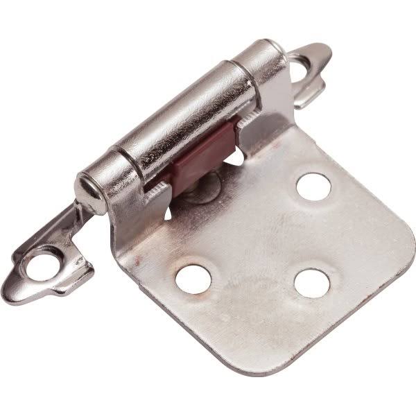 Self-Closing Overlay Cabinet Hinge Satin Nickel Package of 50 H255968