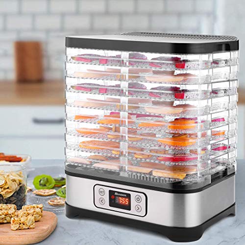 Food Dehydrator Machine with 8 Trays, 400W Digital Timer and Temperature Control, BPA Free S79259