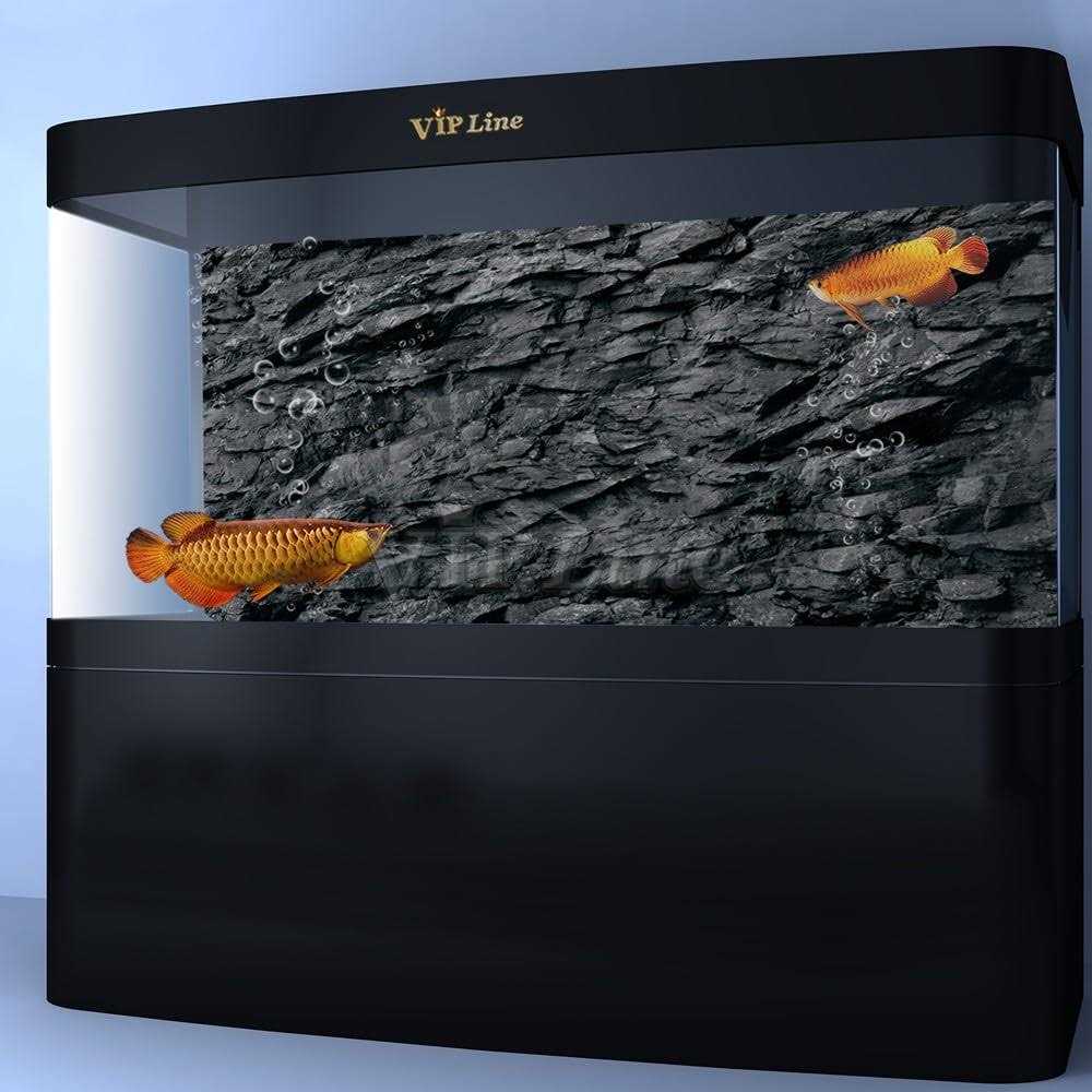 Black Stone Texture Aquarium Background Poster G55505