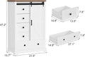 5 Drawers Dresser with Sliding Barn Door C868